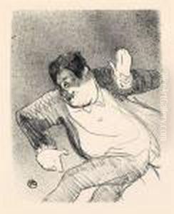 Le Cafe Concert, L'estampe Original by Henri De Toulouse-Lautrec
