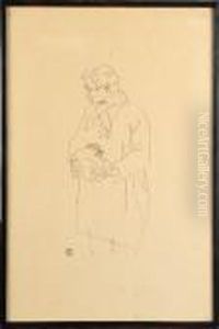 Portrait D'homme. by Henri De Toulouse-Lautrec