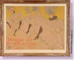 Troupe De Mlle. Eglantine by Henri De Toulouse-Lautrec