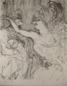 'guy Et Mealy, Dans Paris Qui Marche' by Henri De Toulouse-Lautrec