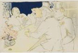 Irish American Bar, Rue Royal, The Chap Book by Henri De Toulouse-Lautrec