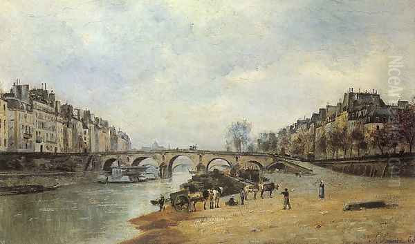 Quais of the Seine, Pont-Marie 1868 - view 1