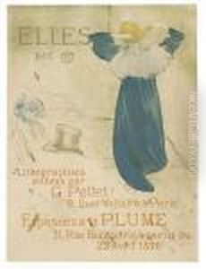 Affiche Pour Elles. by Henri De Toulouse-Lautrec