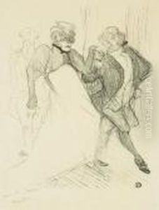 Rejane Et Galipaux, Dans Madame Sans-gene by Henri De Toulouse-Lautrec