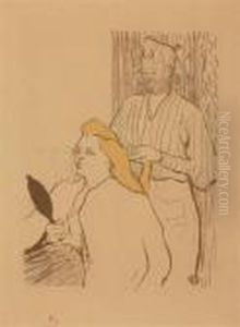 Le Coiffeur--programme Du Theatre Libre by Henri De Toulouse-Lautrec