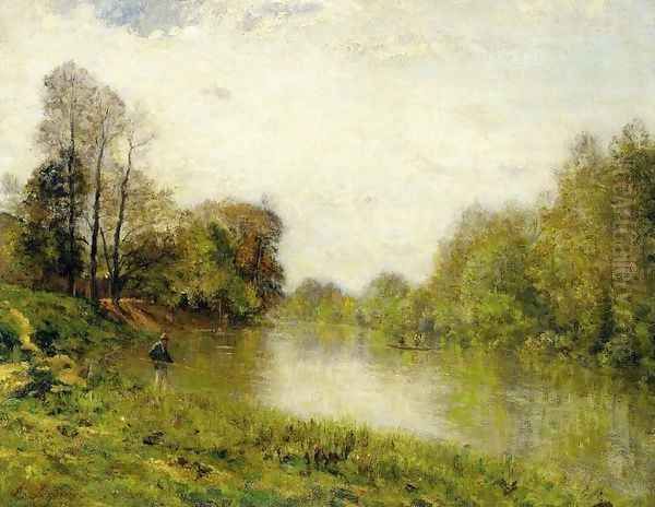 The Marne at Charenton, A Fisherman - view 1