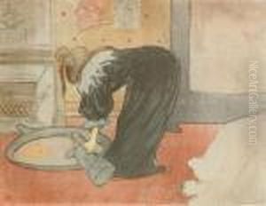 Femme Au Tub, From Elles by Henri De Toulouse-Lautrec