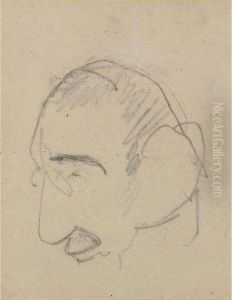 Portrait De Lautrec Par Lui-meme by Henri De Toulouse-Lautrec