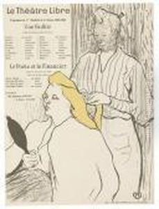 La Coiffure, Programme Du Theatre Libre. by Henri De Toulouse-Lautrec