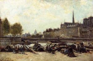 The Apple Marker, Quai de Gesvres and Quay de l'Hotel de Ville, near Pont d'Arcole