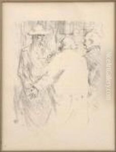 Clemenceau Au Busk by Henri De Toulouse-Lautrec