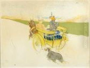 La Caleche by Henri De Toulouse-Lautrec