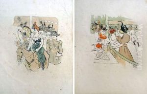 Skating, Professionnal Beauty by Henri De Toulouse-Lautrec