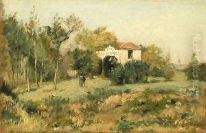 La maison blanche, Bois de Meudon by Stanislas Lepine
