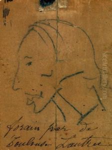 Portrait De Forain by Henri De Toulouse-Lautrec