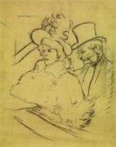Au Concert by Henri De Toulouse-Lautrec