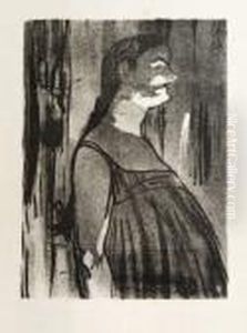 Madame Abdala. Planche Pour Le Cafe-concert. by Henri De Toulouse-Lautrec