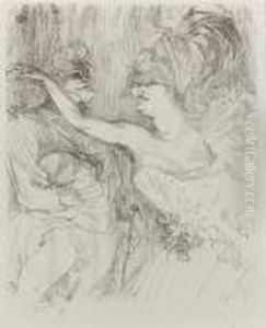 Guy Et Mealy, Dans Paris Qui Marche by Henri De Toulouse-Lautrec
