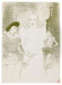 A L'opera, Madame Caron Dans Faust. by Henri De Toulouse-Lautrec