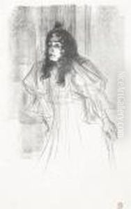 Miss May Belfort En Cheveux by Henri De Toulouse-Lautrec