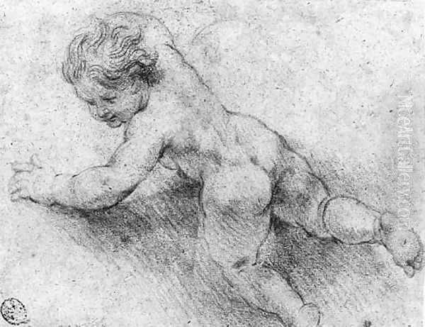 A Putto in Flight - view 1