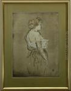 Portrait Of Awoman by Henri De Toulouse-Lautrec