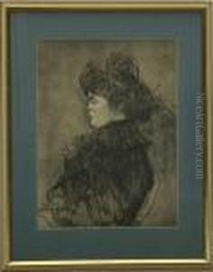 Portrait Of Awoman by Henri De Toulouse-Lautrec