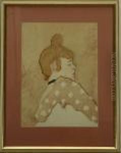Portrait Of Awoman by Henri De Toulouse-Lautrec