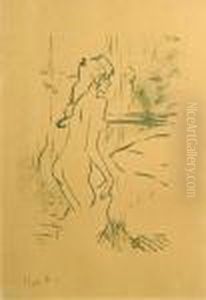 Nu De Dos by Henri De Toulouse-Lautrec