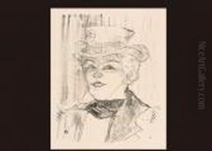 Madame Rejane by Henri De Toulouse-Lautrec
