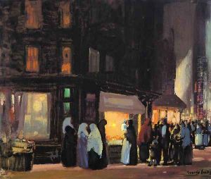 Bleeker and Carmine Streets by George Luks
