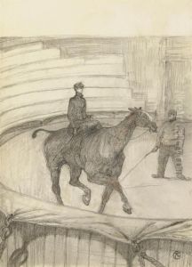 Au Cirque: Travail De Repetition by Henri De Toulouse-Lautrec