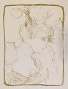 Mademoiselle Marcel Lender, En Buste by Henri De Toulouse-Lautrec