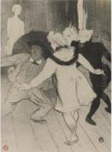 Folies Bergere, Les Pudeurs De Monsieur Prudhomme (d. 46; W. 36; A.51) by Henri De Toulouse-Lautrec