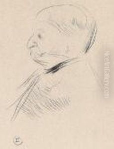 "portrait by Henri De Toulouse-Lautrec