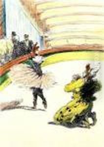 The Circus Portfolio - 22 by Henri De Toulouse-Lautrec