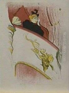 La Loge A Mascaron Dore by Henri De Toulouse-Lautrec