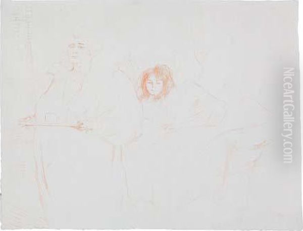 Femme Au Plateau, Petit Dejeuner, Madame Baron Et Mademoisellepopo - view 1