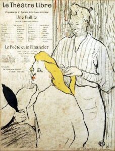 [le Theatre : Une Faillite, Le Poeteet Le Financier] by Henri De Toulouse-Lautrec