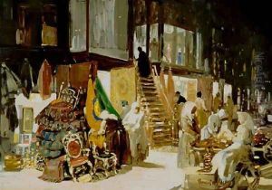 The Green Tie by George Luks