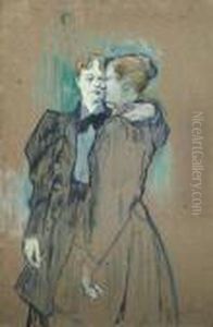 Deux Femmes Valsant by Henri De Toulouse-Lautrec