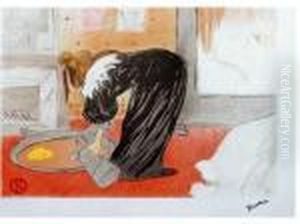 Henri La Toilette by Henri De Toulouse-Lautrec