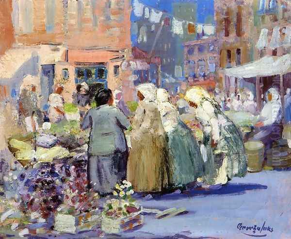 Spring Morning, Houston and Division Streets, New York - view 1