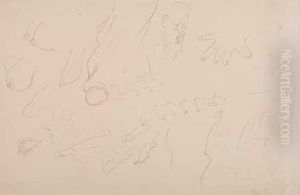 Etudes De Pieds, Seins, Etc by Henri De Toulouse-Lautrec