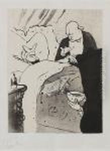 Carnot Malade (wittrock 12) by Henri De Toulouse-Lautrec