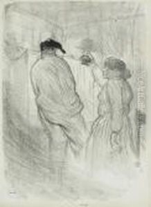 Au Thetre Libre, Antoine Dans L'inquietude by Henri De Toulouse-Lautrec