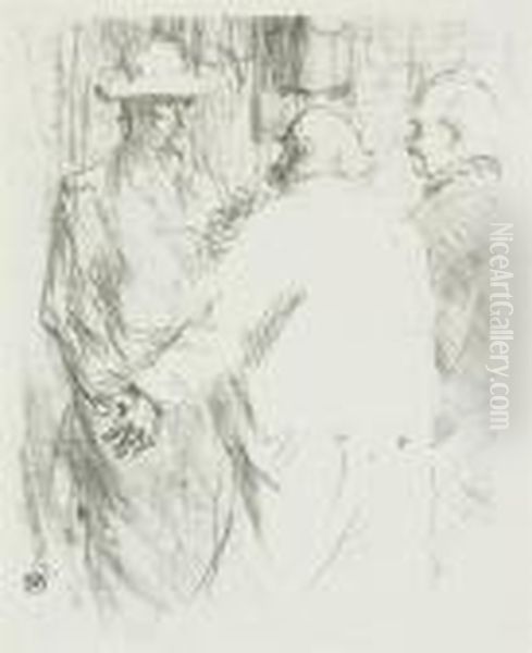 Arrestation De Schlome Fuss;clemenceau A Busk Lithographs - view 1