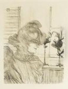 Le Margoin (mademoiselle Louise Blouet) (d. 325; Adr. 356; W. 334) by Henri De Toulouse-Lautrec