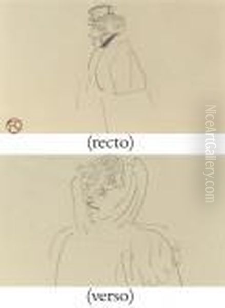 Rejane Dans Madame Sans-gene (recto); Tete De Femme (verso) - view 1