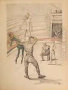 Title: Plate 35, Au Cirque by Henri De Toulouse-Lautrec